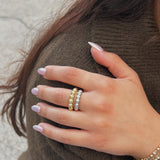 Bubble cz ring