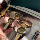 Gold adjustable watch 6-8"